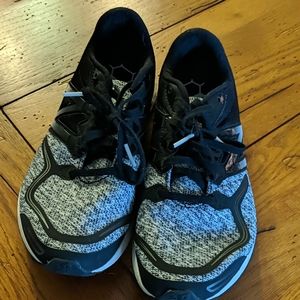 New Balance black and white sneakers